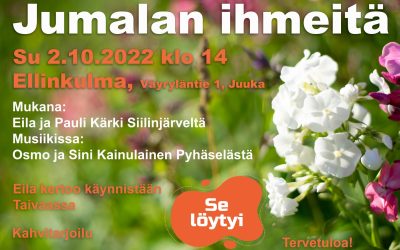 Jumalan ihmeitä 2.10.2022