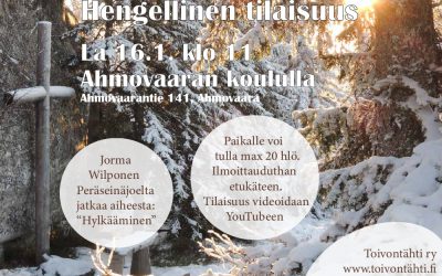 Hengellinen tilaisuus 16.1.2021