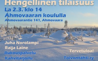 Hengellinen tilaisuus 2.3.2024