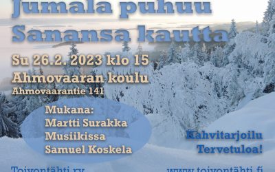 Jumala puhuu Sanansa kautta 26.2.2023